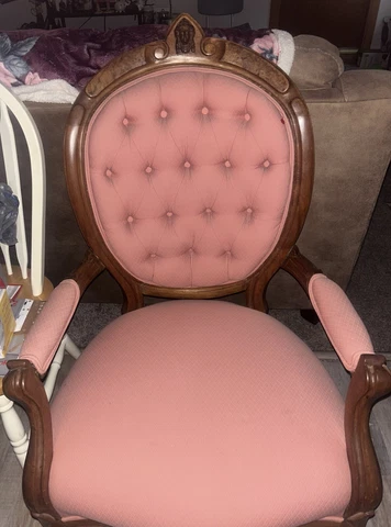 Antique Parlor Chair, Victorian Gentleman’s Chair Cover