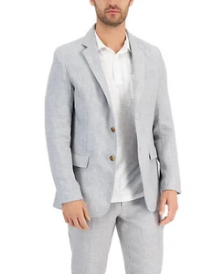 Club Room Sport Coat 2 Buttons Suit Jacket Blazer Grey Slate size M new - Picture 1 of 15