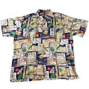 John Severson By Kahala Hombres Manga Corta Abotonada Talla XL Estampado Completo - Imagen 1 de 6