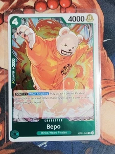One Piece CCG Bepo OP01-049 Rare English Romance Dawn Foil - Picture 1 of 2
