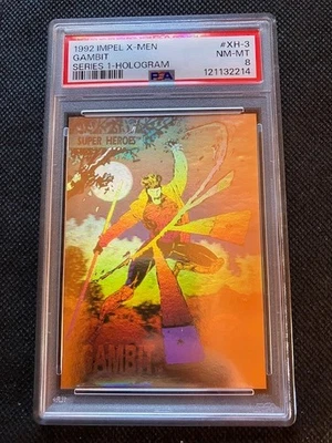 1992 Impel X-Men Series 1 Hologram Gambit  # XH-3     (PSA 8 NM-MT) - Image 1 of 2
