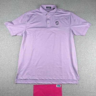 PGA National Resort Polo Shirt Large Purple Lightweight Mens Foto 1 de 4