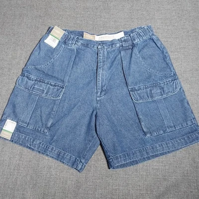 New Savane Unplugged Denim Hiking Cargo Shorts 36 Flex Waist - Image 1 of 4