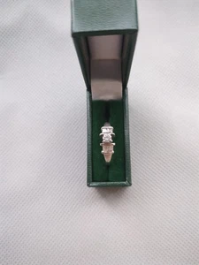 Platinum Art Deco Diamond Baguette Ring - Picture 1 of 4