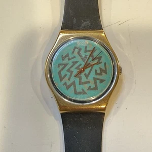 Swatch Watch Sign Of Samas 1988 UNTESTED SOLD AS IS MISSING PART - Picture 1 of 3