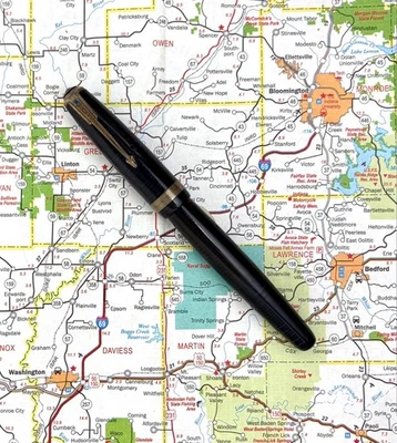 Винтажный 1943 Parker Vacumatic перьевая ручка 14k золото nib как есть - Изображение 1 из 3