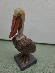 Unique One Of A Kind C.M.O'KELLEY Hand Carved And Painted Pelican - Picture 1 of 5