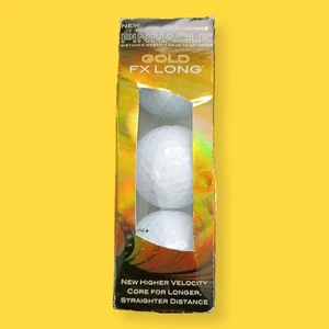 Pinnacle Gold FX Long Golf Balls 3-Pack Sleeve – Long Distance Drive – NEW - Picture 1 of 6