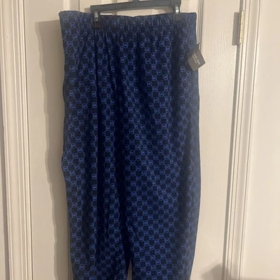 NUEVO CON ETIQUETAS Para hombres MICHAEL KORS AZUL Franela Cepillada Logo MK Pijama Salón PANTALONES NUEVOS CON ETIQUETAS Med Foto 1 de 4