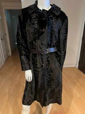 CINTURÓN DE CUERO DE PIEL DE TERCIOPELO TRITURADO BORELLA VINTAGE AÑOS 60 TALLA L GRANDE Foto 1 de 4