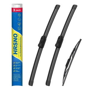 HRSNO® 26"+17" Windshield Wipers With 12" Rear Wiper Blade Sets Automotive Re... - Picture 1 of 6