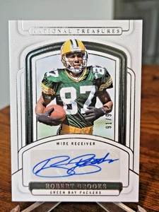 2024 Panini National Treasures Robert Brooks Auto #91/99 Green Bay Packers - Picture 1 of 7