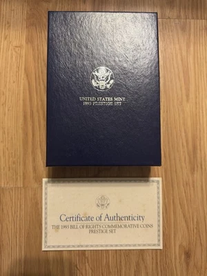 1993 Bill of Rights Commemorative Coins Prestige Set with COA - Image 1 of 3