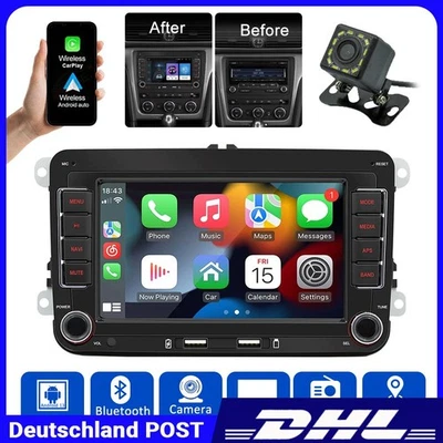 Für VW Polo 6R 6C V 2009-2017 GPS Navi Wifi Autoradio 2+64GB Android Carplay - Bild 1 von 4