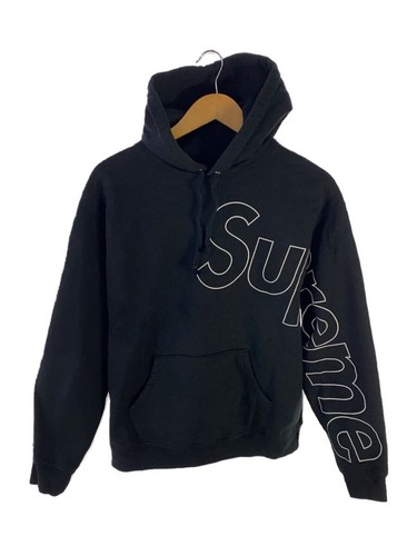 Felpa con cappuccio Supreme S cotone BLK riflettente