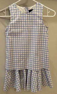 Victoria Beckham For TARGET Dress - Blue White Gingham - Girls SIZE M - Picture 1 of 16