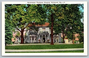 GOVERMENT TRACOMA HOSPITAL RICHMOND SOLIDER IN DOOR WAY KENTUCKY POSTCARD - Picture 1 of 2
