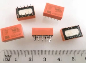 NEC EA2-12TNU Mini Signal Latching Relay 12V DCLT 1Amp 5 Pieces EBL71A2-1 - Picture 1 of 2