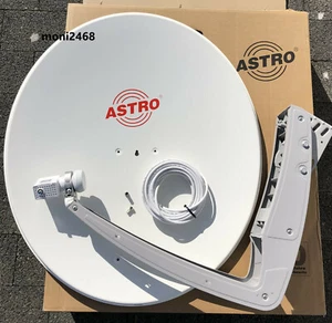 Astro Satellitenanlage,85cm, Ein-Kabel-LNB (24Teilnehmer)hellgrau,neu,UHD und 4k - Bild 1 von 2