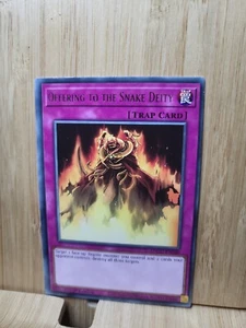 Yu-Gi-Oh! I 🏆Offering To The Snake Deity - 1st Edition🏆 RARE Card - Picture 1 of 1