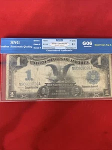 1899 $1 Silver Certificate Black Eagle SNG GO6 FR#236 - Picture 1 of 6