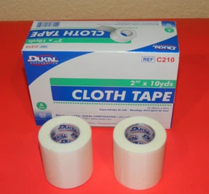 2 Rolls 2" Medical Surgical Cloth Tape 2" x 10 Yards First Aid Kit Refill - Picture 1 of 2