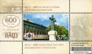 2021 Moldova Monument of Stefan in Baltsi MNH - Picture 1 of 1
