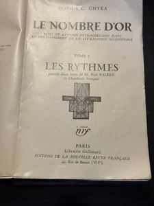 Ghyka Matila C. Le Nombre D'or. Rites et rythmes. 1935 - Picture 1 of 22
