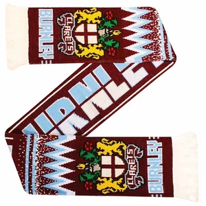 New Burnley Football Fans Match Day Knitted Scarf, Burnley Scarf 100% Acrylic - Picture 1 of 2