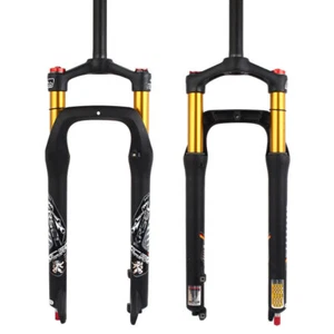 26er Fat Fork Mountain Bike Fork MTB Bicycle Suspension Fork with ABS Adjustment - Picture 1 of 13
