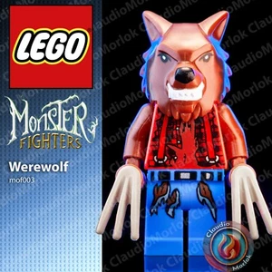 ⭐ LEGO Werewolf mof003 Minifigure Halloween Lupo Mannaro Monster 9463 - Foto 1 di 6