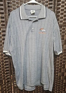 Vintage Dynasty Denver Broncos grau Poloshirt Herren Größe XXL  - Bild 1 von 5