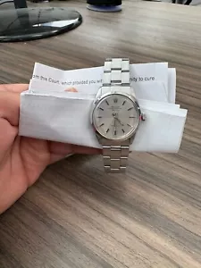 ROLEX Air King Oyster Perpetual 5500 Silver Oyster Bracelet with Silver Bezel - Picture 1 of 5