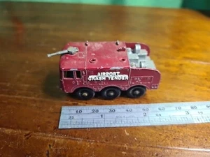 Lesney Matchbox No. 63 Foamite Crash Tender Airport Rescue Vehicle 1970s England - Picture 1 of 6
