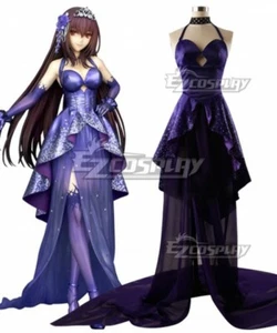 Fate Grand Order FGO 2th Anniversary Scathach Dress Halloween Cosplay Costume E0 - Picture 1 of 6