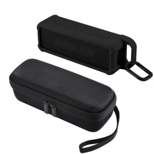 For Anker SoundCore 2 Portable Bluetooth Speaker Silicone Case / Storage Bag - Picture 1 of 23