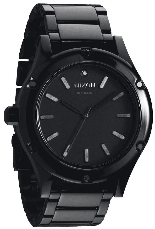 Nixon The Camden Black Crystal Watch 42mm