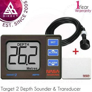 NASA Marine Target 2 Barcos Instrumento de Sonda de Profundidad con Transductor + CUBIERTA ALQUITRÁN - Imagen 1 de 5