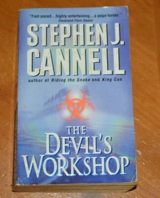 CLASSIC VINTAGE STEPHEN J. CANNELL PAPERBACK BOOK  - THE DEVIL'S WORKSHOP - Image 1 of 2