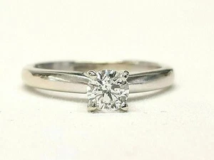 .35CT Round Brilliant Cut Diamond Ring in White Gold 14KT VALUE!! - Picture 1 of 9