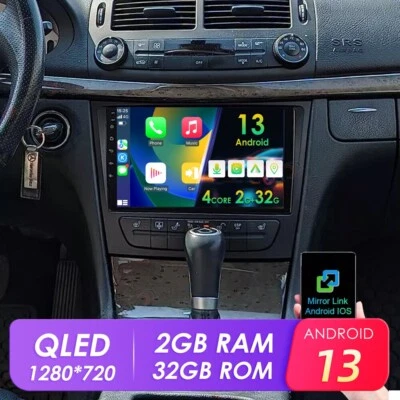 For Mercedes Benz E Class W211 E200 E55AMG E320 Android 13 Car Stereo Radio GPS - Image 1 of 4