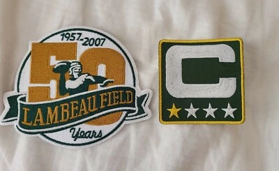 1957-2007 50 aniversario de Lambeau Field Green Bay Packers parche y capitán Foto 1 de 4