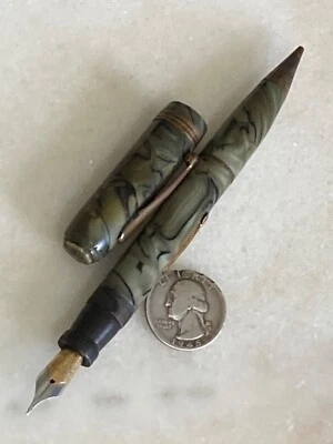 ВИНТАЖНЫЙ ЦЕЛЛУЛОИД PACKARD КОМБИНАЦИЯ ПЕРЬЕВАЯ РУЧКА КАРАНДАШ 14K ЗОЛОТО ПОКРЫТИЕМ NIB - Изображение 1 из 4