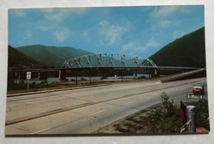 New Bridge At Montgomery W. VA. Postcard (M1) - Picture 1 of 2