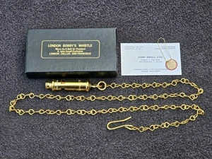 The Metropolitan London Bobby Pfeife mit Kette & Box alt Made in England siehe Bild - Bild 1 von 11
