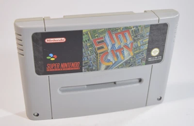 Sim City Super Nintendo Snes PAL fah original save ok français ( Europe Game ) - Photo 1/4