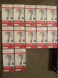 12 PACK - LED Smart Light Bulb (A19) Matter-Enabled Multicolor Works with Alexa - Picture 1 of 2