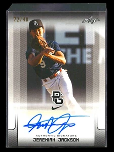 Jeremiah Jackson 2017 Leaf Perfect Game National Showcase #BA-JJ1 #/40 Auto - Picture 1 of 2