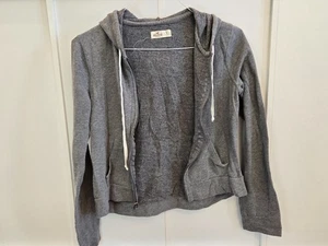 Women's Hollister Gray Zip Up Hoodie - Size Small - Picture 1 of 5
