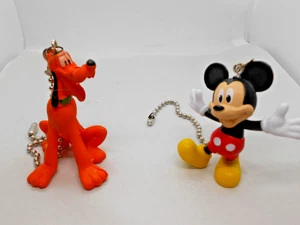 Mickey Mouse and Pluto Ceiling Fan/ Light Pulls - Picture 1 of 2